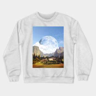 How Is It All Possible? - Surreal/Collage Art Crewneck Sweatshirt